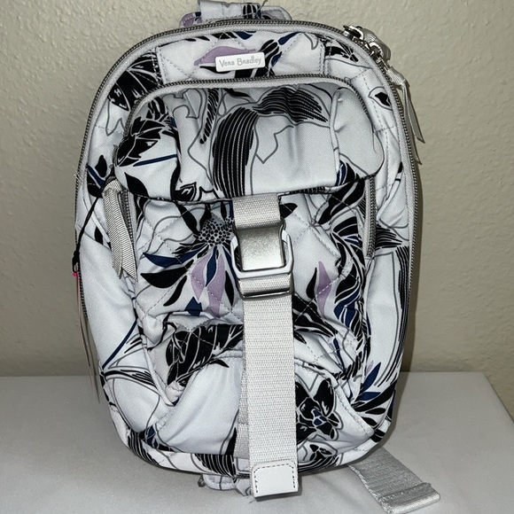 Vera Bradley Utility Sling Backpack-Twilight Garden - ❤️ NEW - Picture 4 of 12